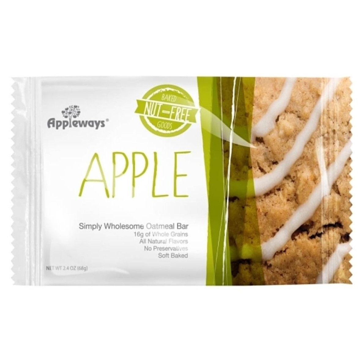 Appleways Whole Grain Soft Baked Apple Oatmeal Bar