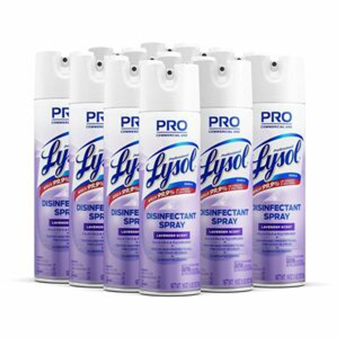 Lysol Disinfectant Spray, Lavender, 19 Oz Aerosol Spray, 12/Carton