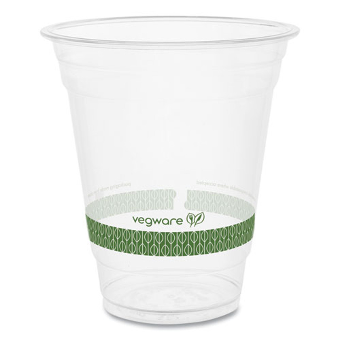 Vegware 96-Series Cold Cup, 12 Oz, Clear/green, 1,000/carton