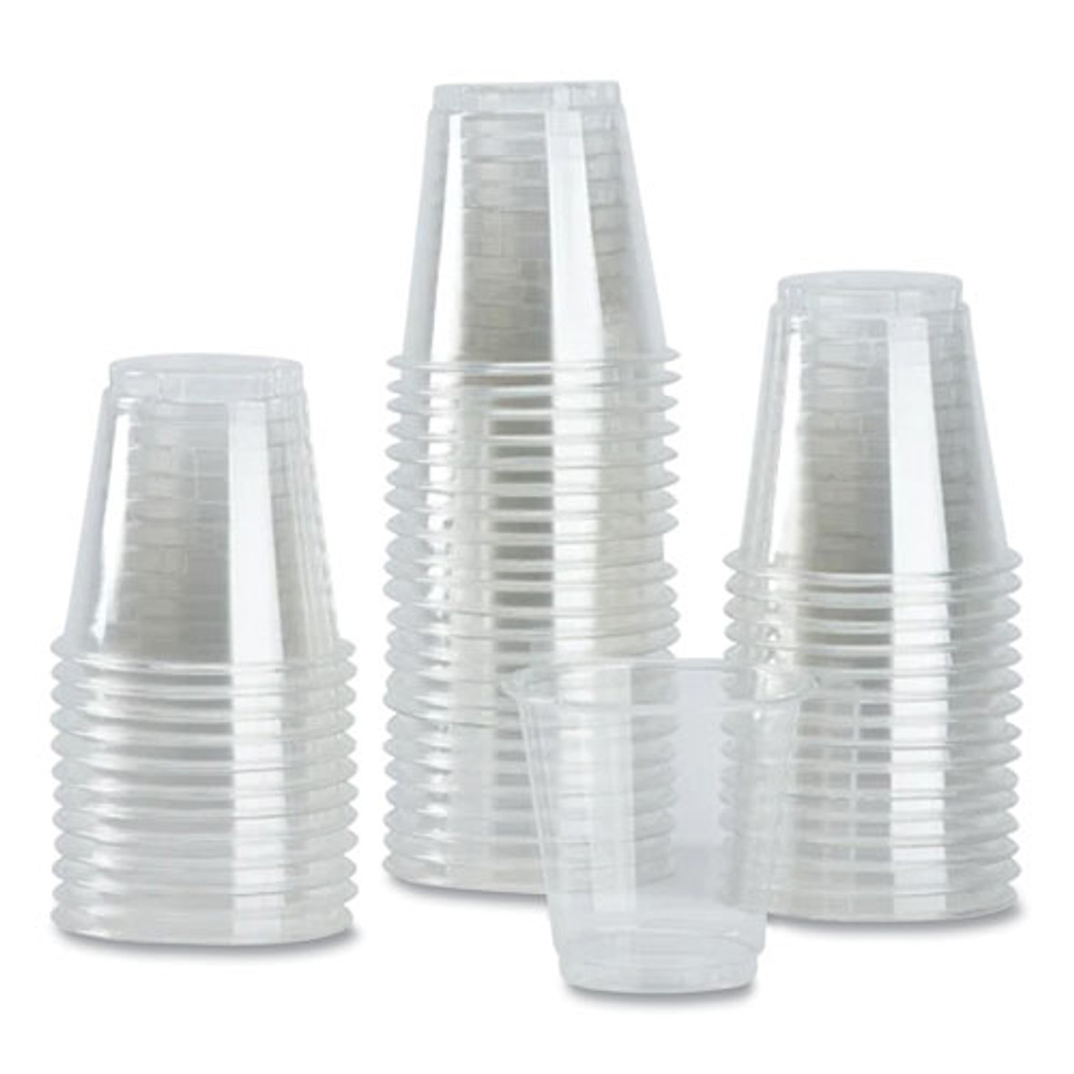 Karat PET Plastic Cups, 3 Oz, Clear, 2,500/carton