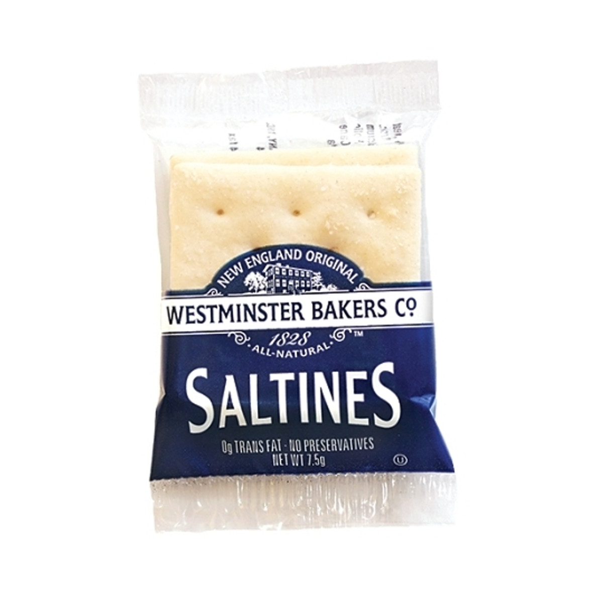 Westminster Saltines Crackers 0.21 Ounces, 2 Per Box, 500 Per Case