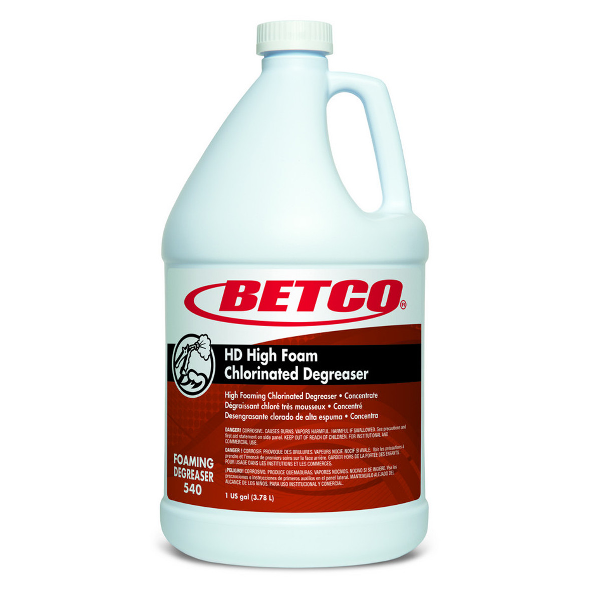Betco HD High Foam Chlorinated Degreaser, 1 Gallon, 4 Per Case