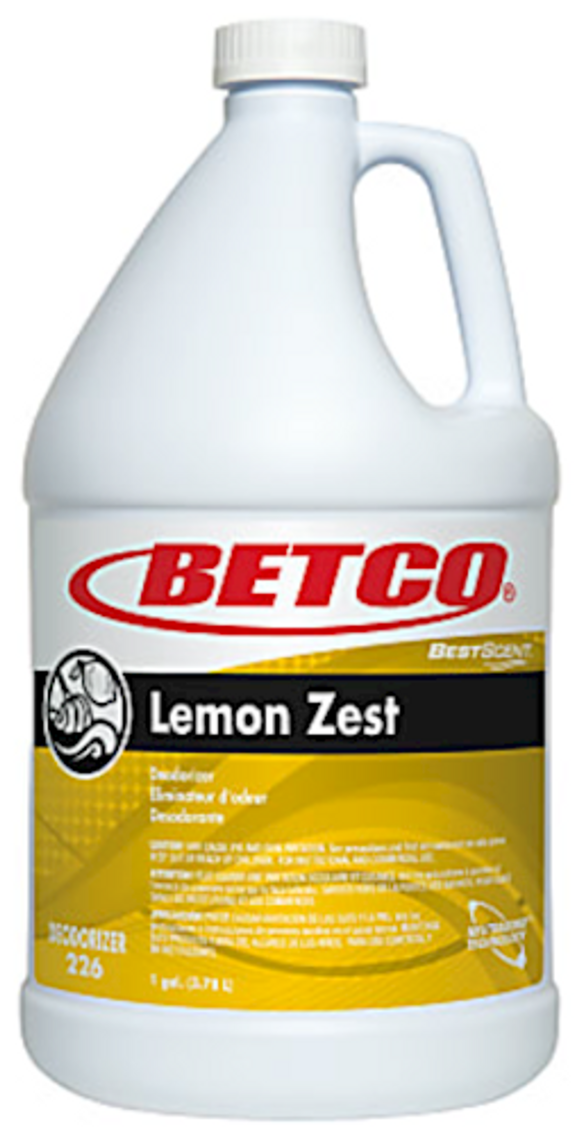 Betco Best Scent Odor Eliminator Concentrate, Lemon Zest Scent, 128 Oz,  4 Per Case