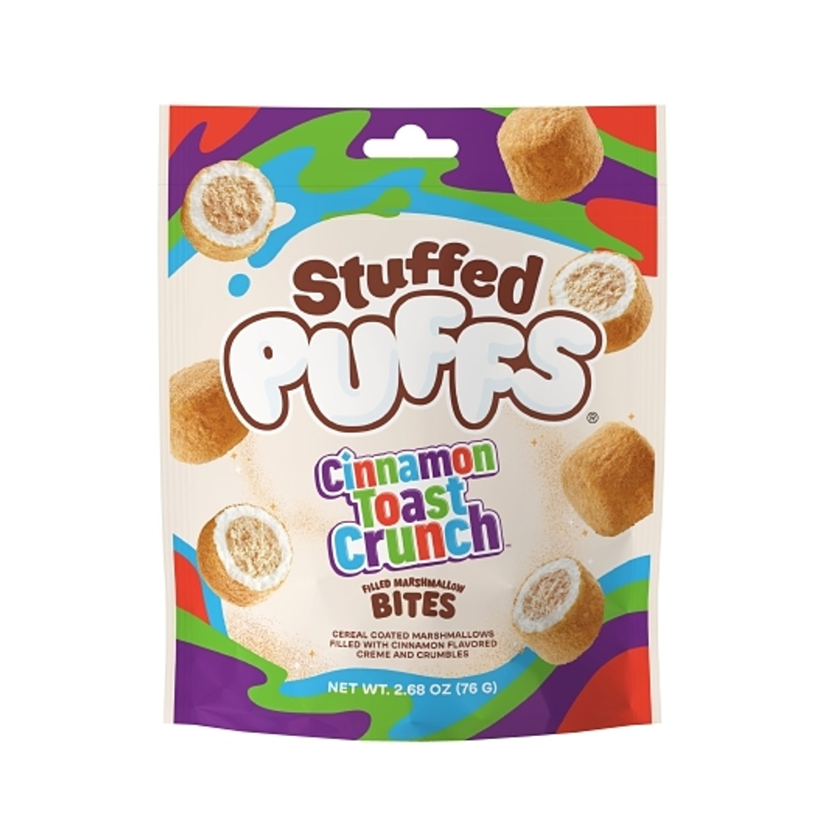 Stuffed Puffs Cinnamon Toast Crunch Bites, 2.68 Ounce, 8 Per Case