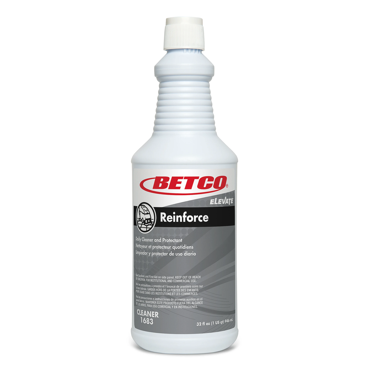 Betco Elevate Reinforce Cleaner, Citrus Scent, 32 Oz Bottle, Case Of 12