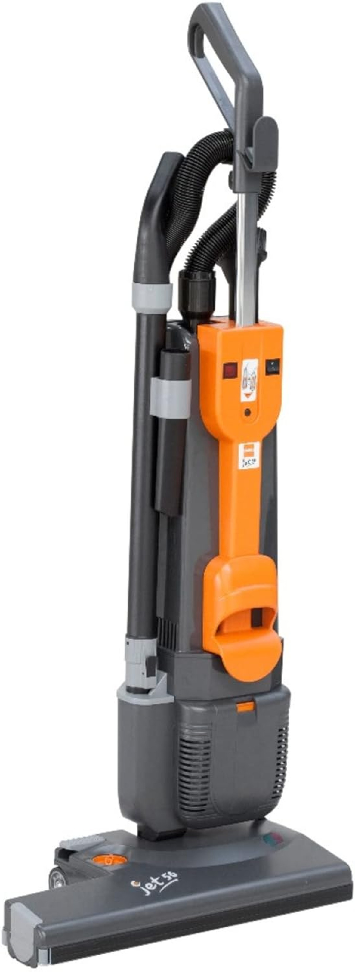 TASKI Jet 50 Dry Dual Motor Upright Vacuum, Grey and Orange