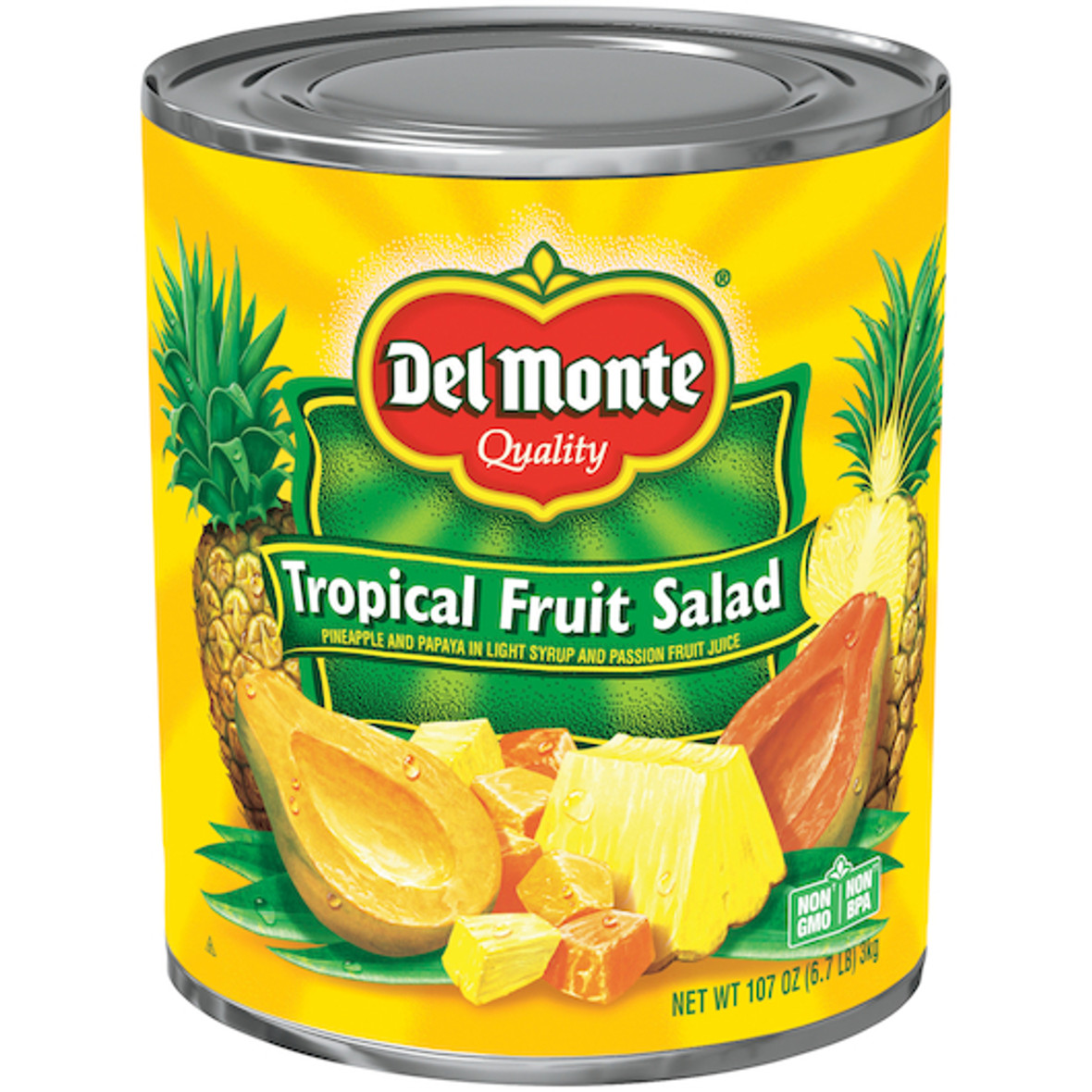 Del Monte Tropical Fruit Salad In Light Syrup, 107 Ounces, 6 Per Case