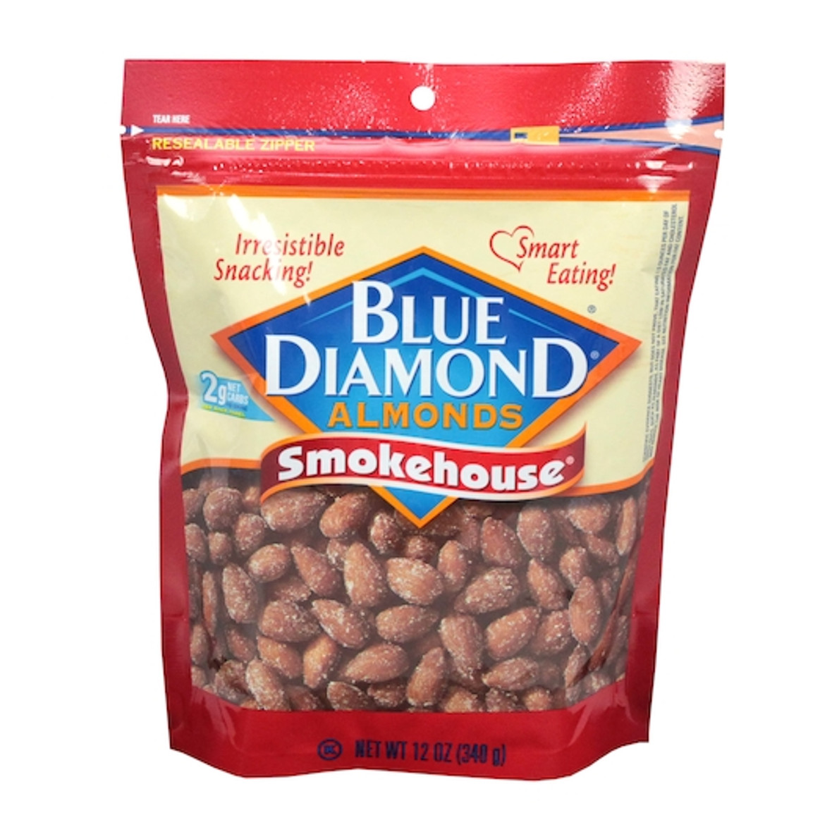 Blue Diamond Smokehouse Almonds, 12 Ounce -- 6 per case