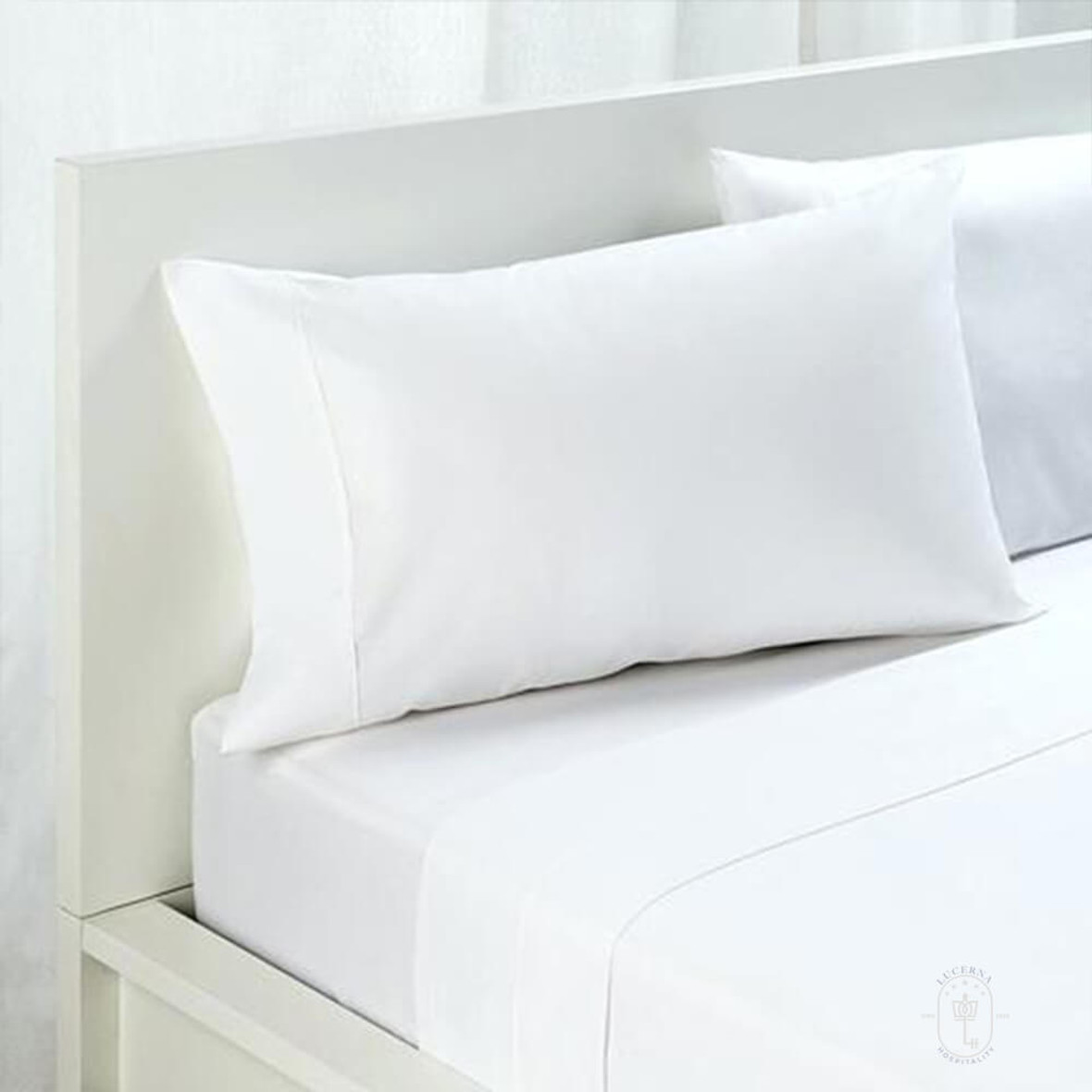 Oxford Hotel Sheets 200 Thread Count 42x36 Standard Pillowcase in White, 12 Per Case