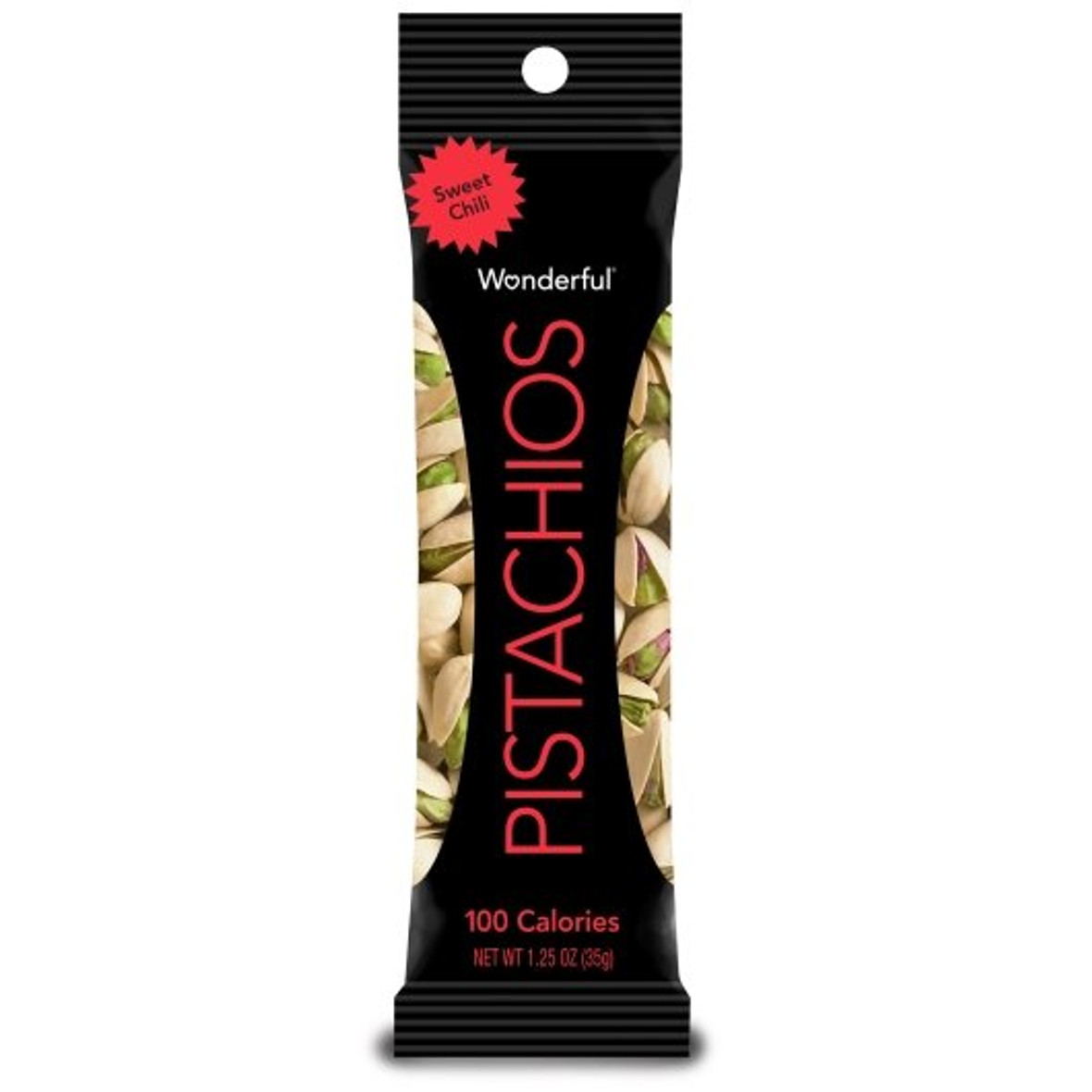 Wonderful Pistachios Pistachio Sweet Chili, 1.25 Ounces, 12 Per Box, 10 Per Case