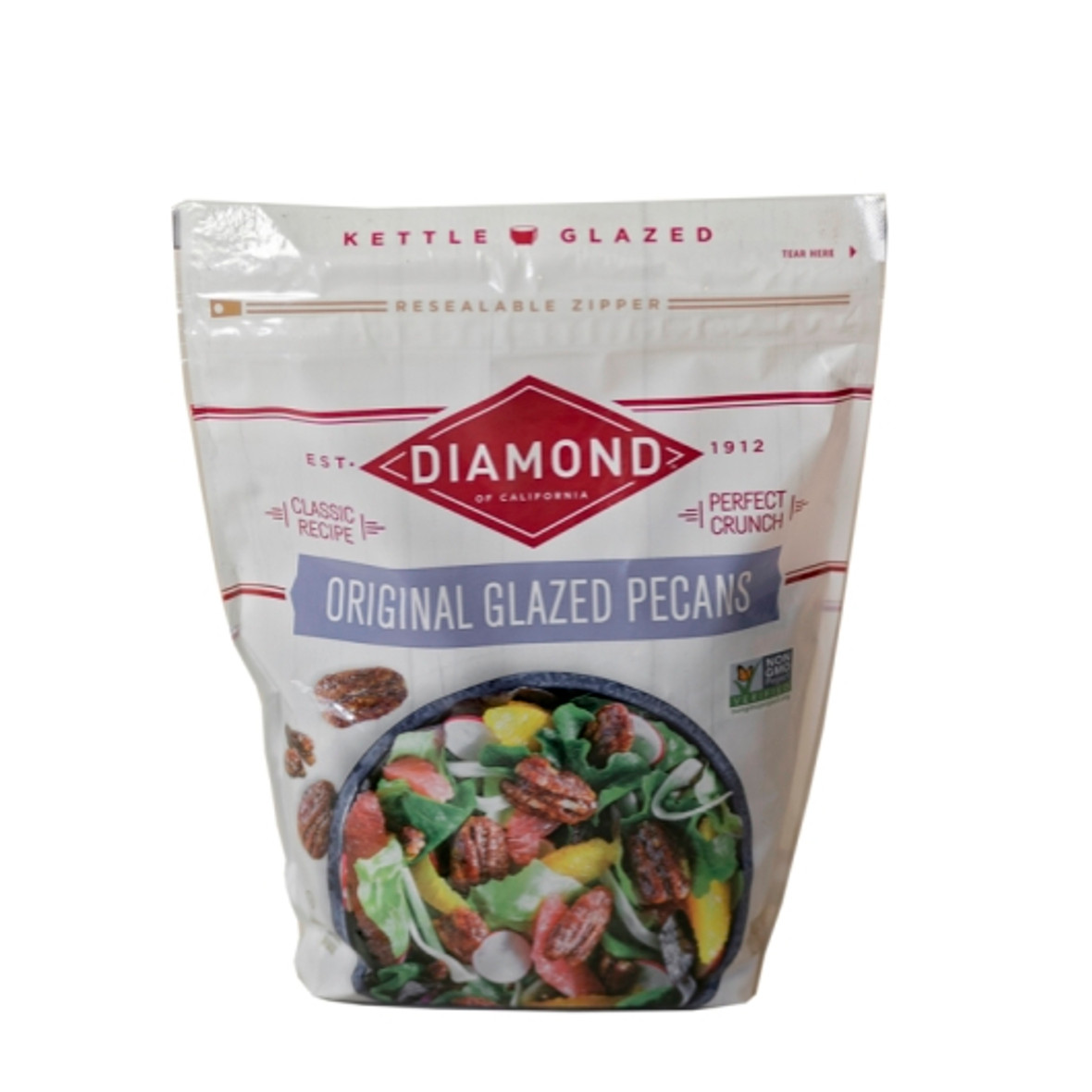 Diamond Glazed Pecans, 2 Pounds, 3 Per Case