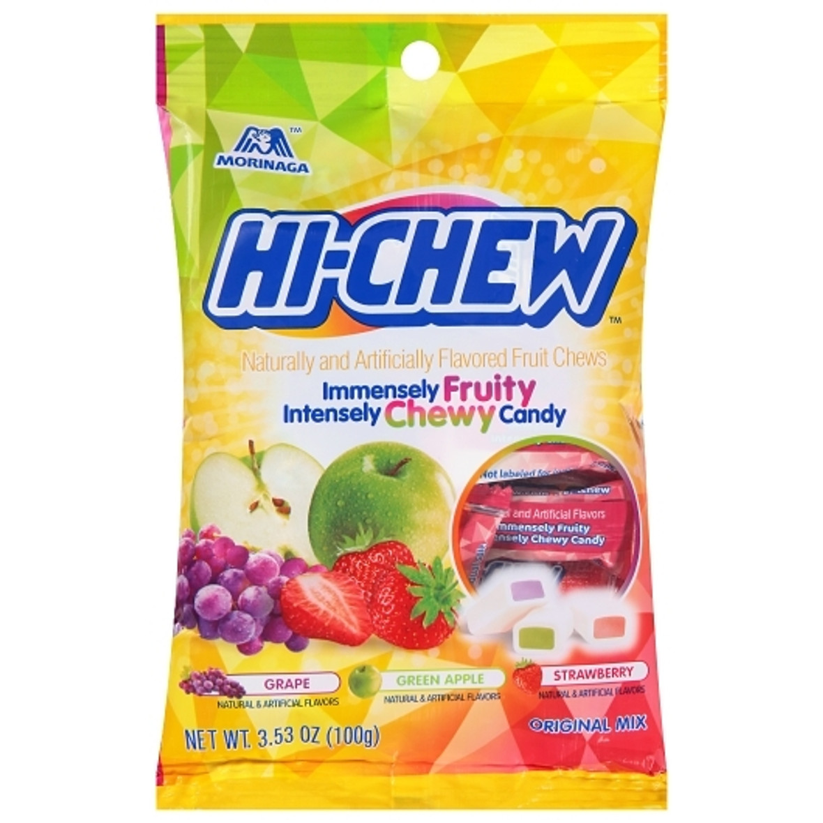 Hi Chew Original Mix Candy, 3.53 Ounce, 12 Per Case