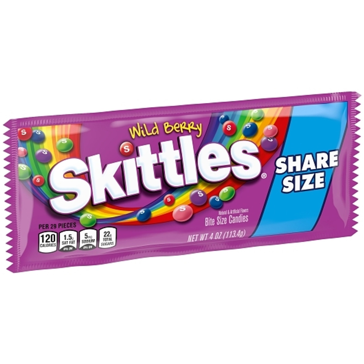 Skittles Share Size Wildberry Candy, 4 Ounces, 24 Per Box, 6 Per Case