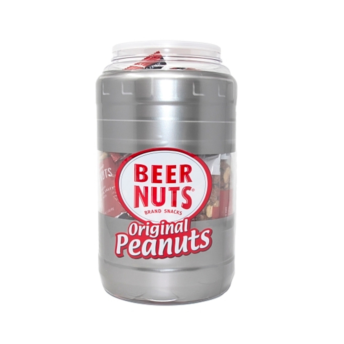 Beer Nuts Original Peanuts Tube Keg, 1.5 Ounce, 30 Per Case