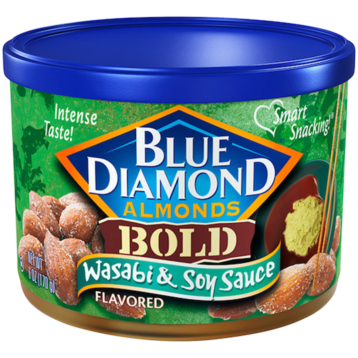 Blue Diamond Almonds Almonds Wasabi & Soy Sauce 6 Oz, 6 Ounces, 12 Per Case