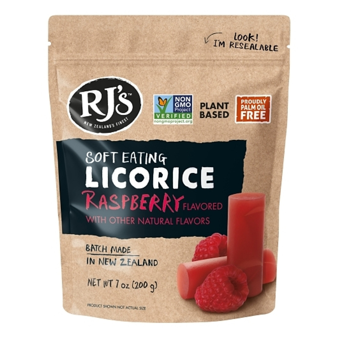 Rj s Raspberry Licorice, 7 Ounce, 8 Per Case