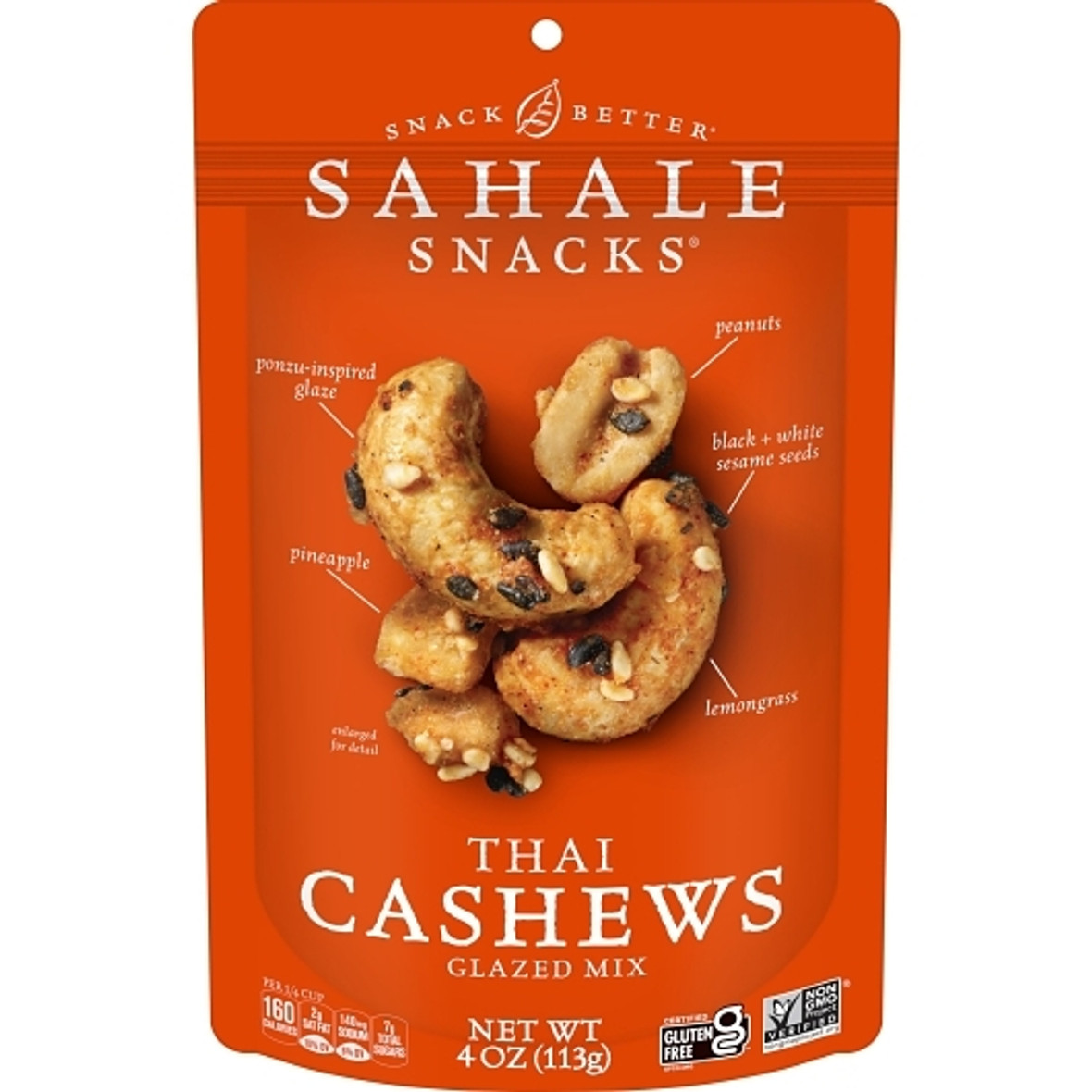 Sahale Glazed Thai Cashews Mix, 4 Ounce, 6 Per Case