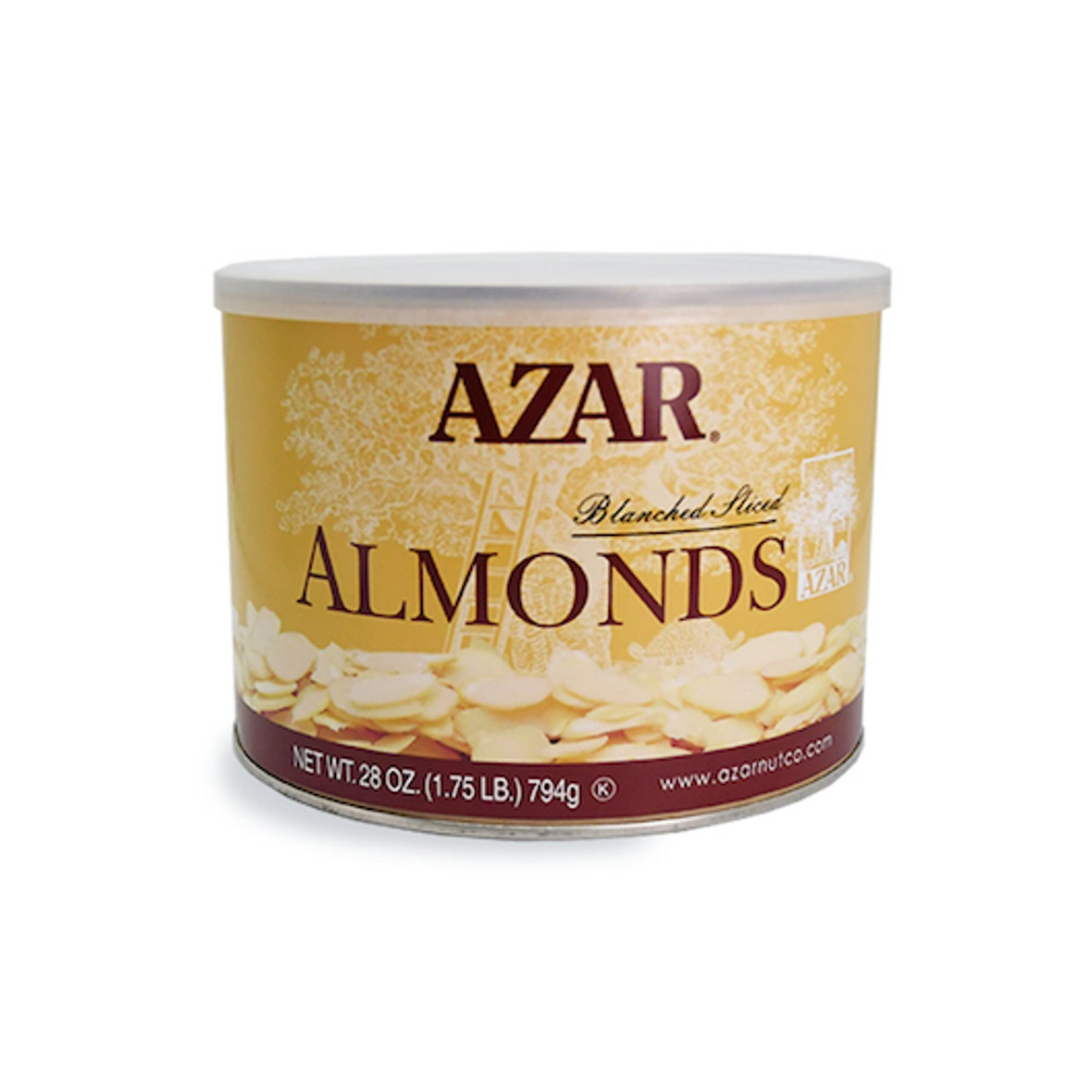 Azar Blanched Sliced Almond, 1.75 Pounds, 6 Per Case
