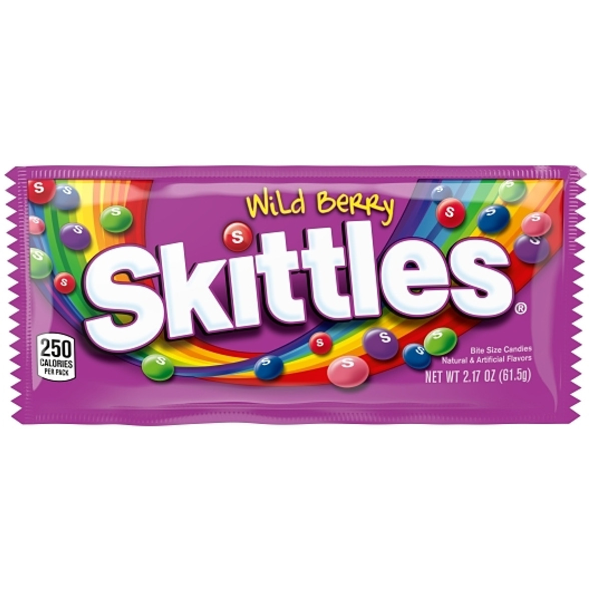 Skittles Bite Size Wild Berry Candy,  2.17 Ounce, 36 Per Box, 10 Per Case