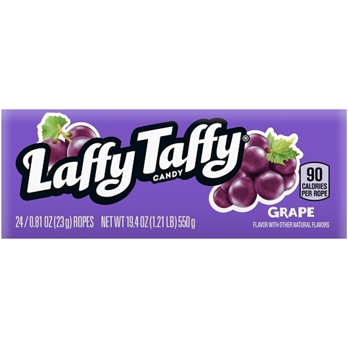 Laffy Taffy Grape Rope, 0.81 Ounce, 24 Per Box, 12 Per Case