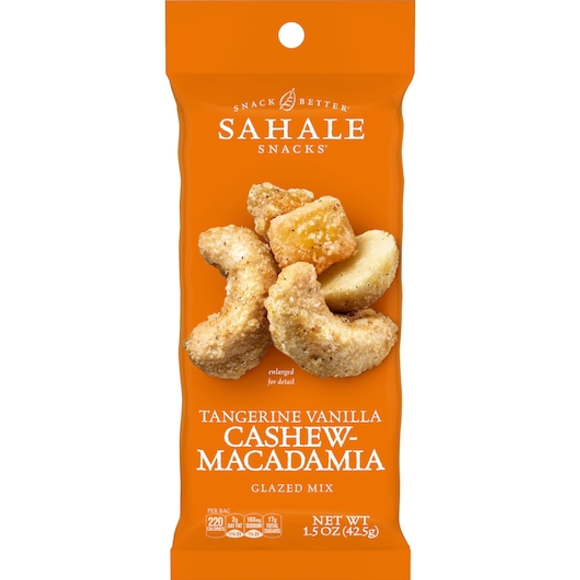 Sahale Tangerine Vanilla Cashew, 1.5 Ounce, 9 Per Box, 12 Per Case