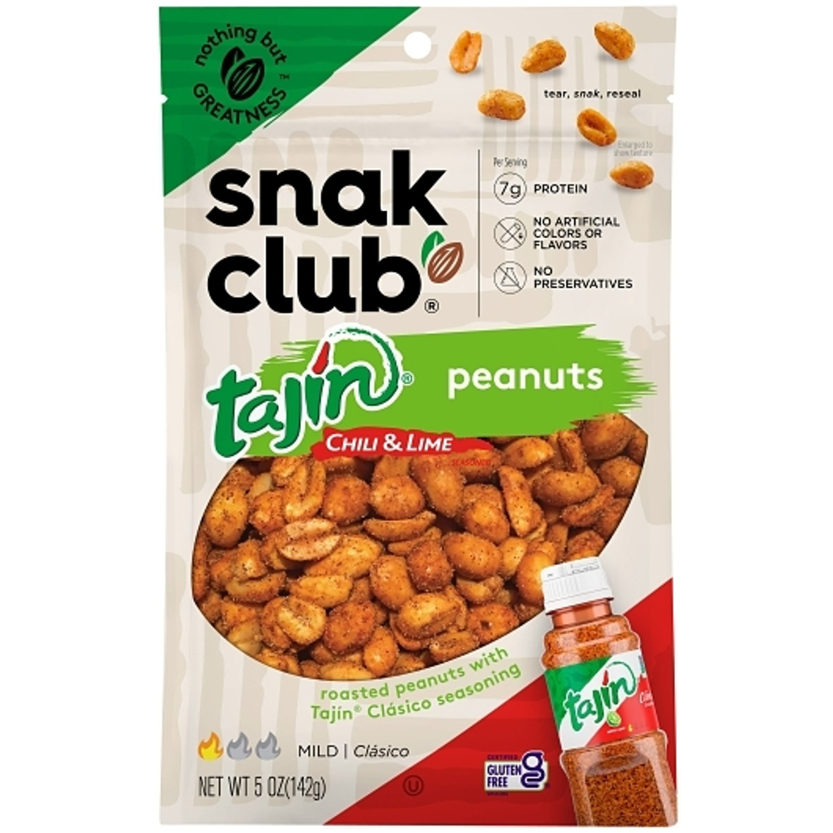 Century Snacks Tajin Classico Peanuts, 5 Ounce -- 6 per case