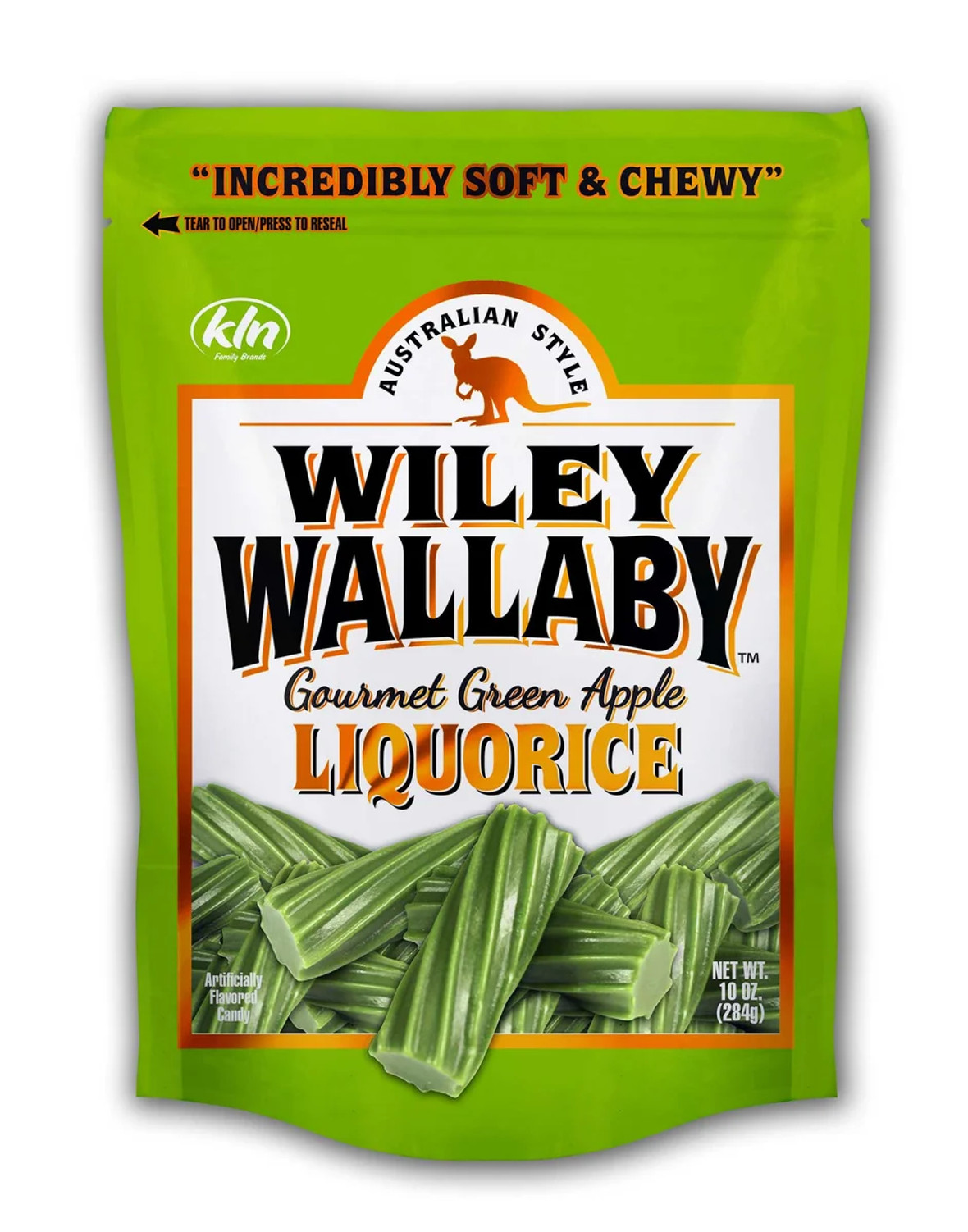 Wiley Wallaby Green Apple Liquorice, 10 Ounce, 10 Per Case