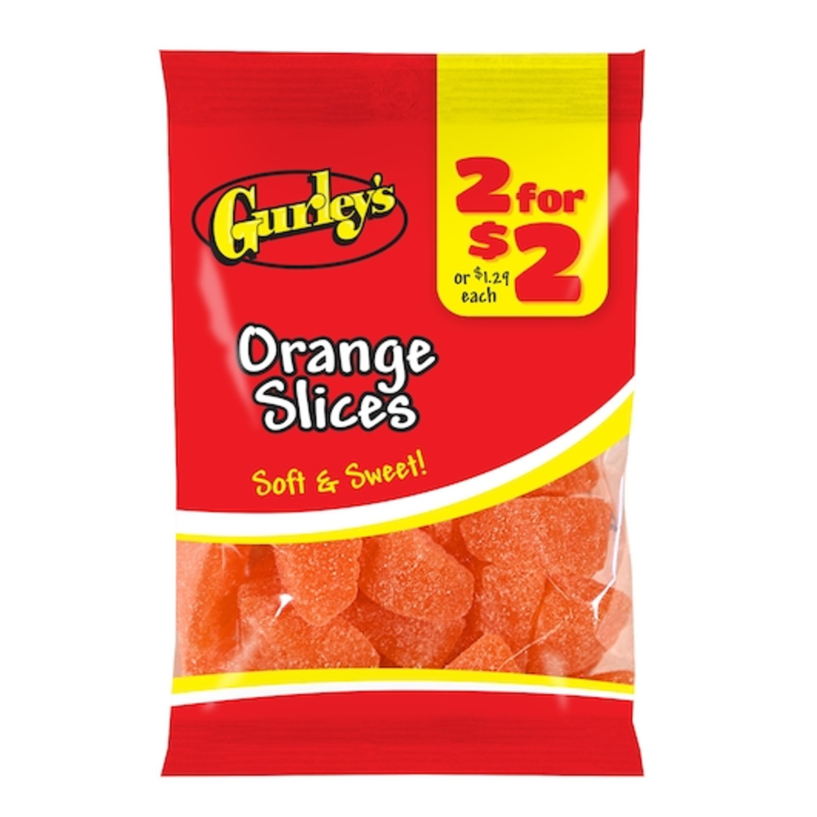 2 For $2 Peach Rings Gummy Candy, 3.75 Each, 12 Per Case