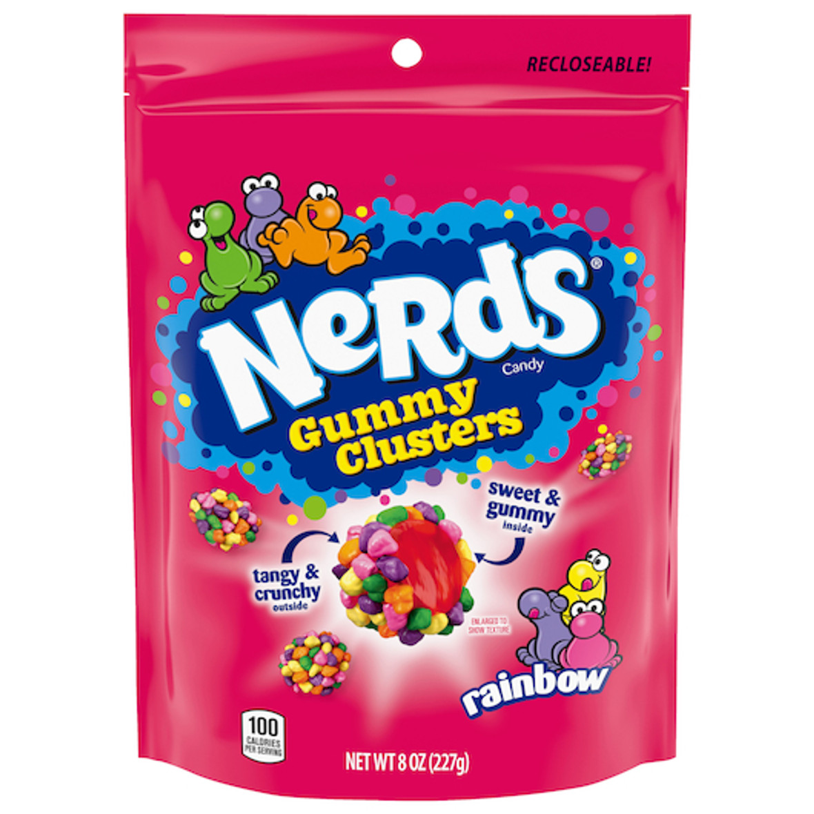 Nerds Clusters Doy Gummy Candy, 8 Ounce, 6 Per Case