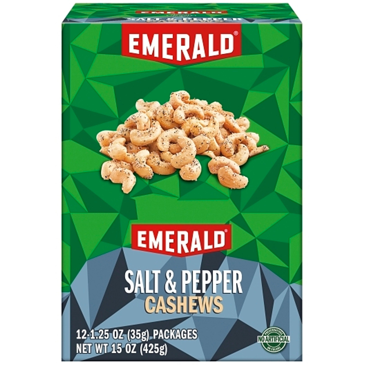 Emerald Cashews Salt And Pepper, 1.25 Ounce, 36 Per Case