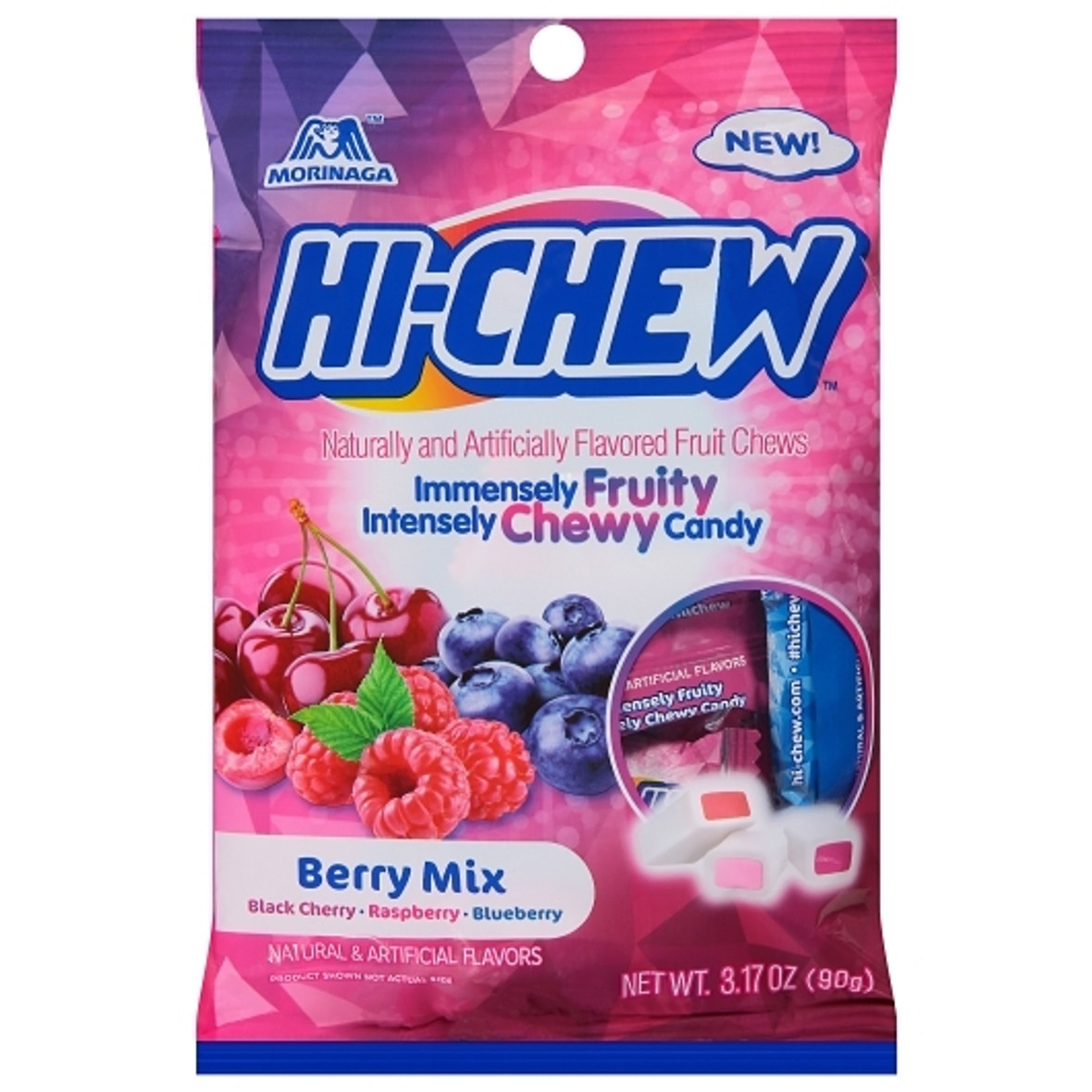 Hi Chew Berry Mix Chewy Candy - Display, 3.17 Ounce, 6 Per Case