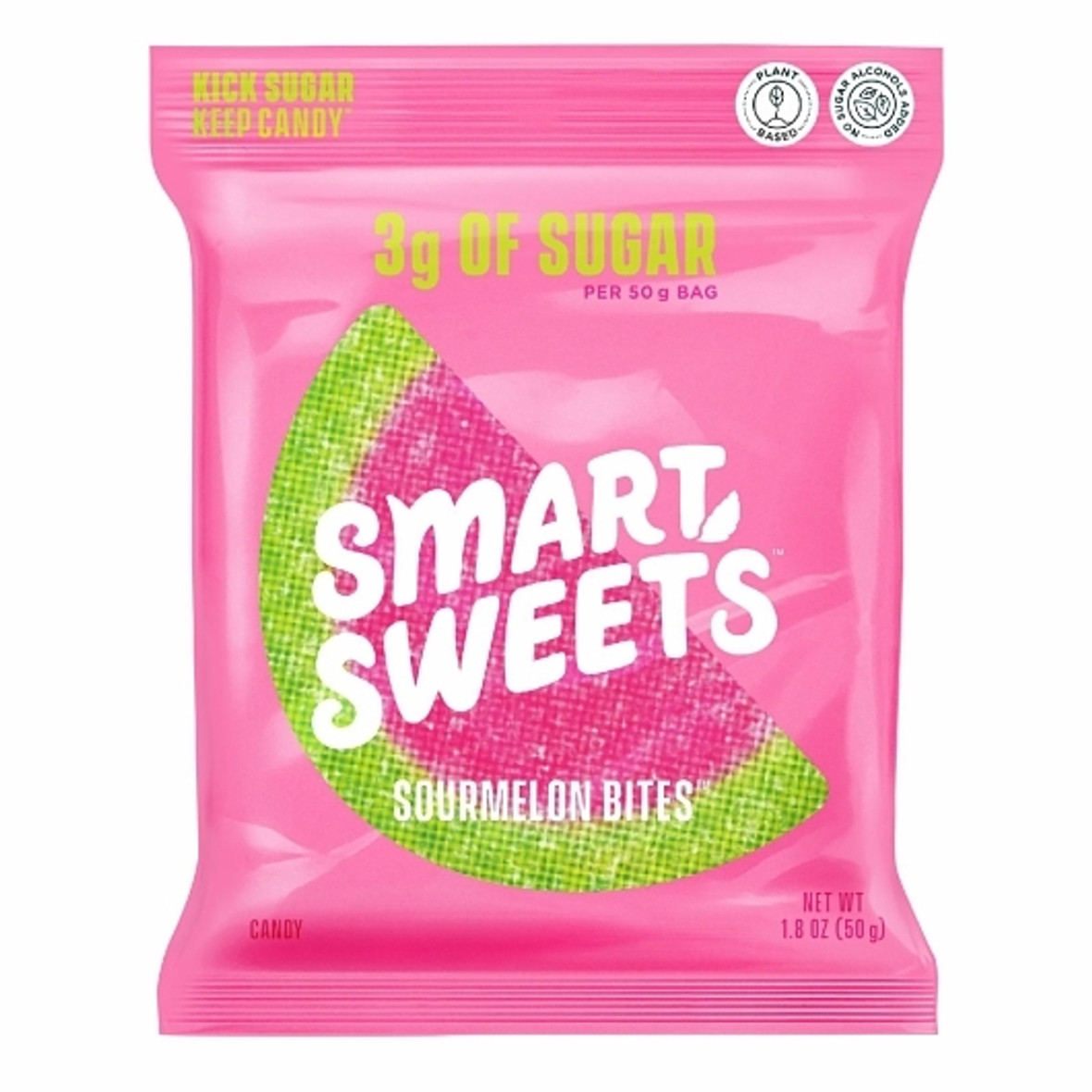 Smartsweets Sour Watermelon Gummy Candy, 1.8 Ounce, 12 Per Box, 6 Per Case