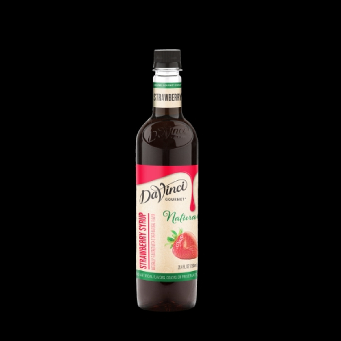 Davinci Gourmet Natural Strawberry Syrup, 750 Milliliter, 4 Per Case