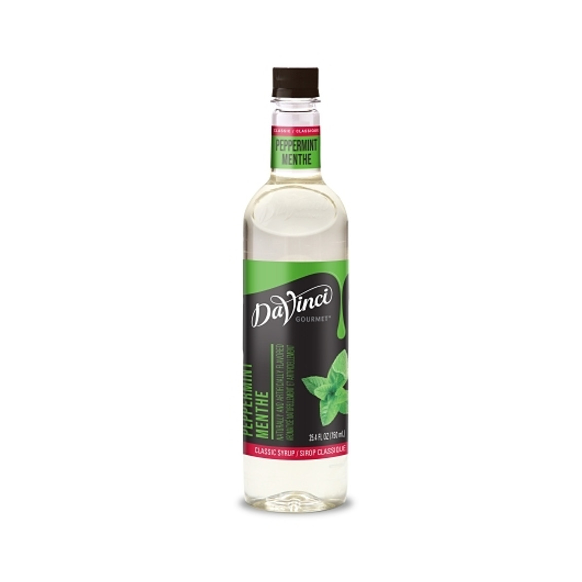 Davinci Gourmet Syrup Peppermint Flavored, 750 Milliliter, 4 Per Case