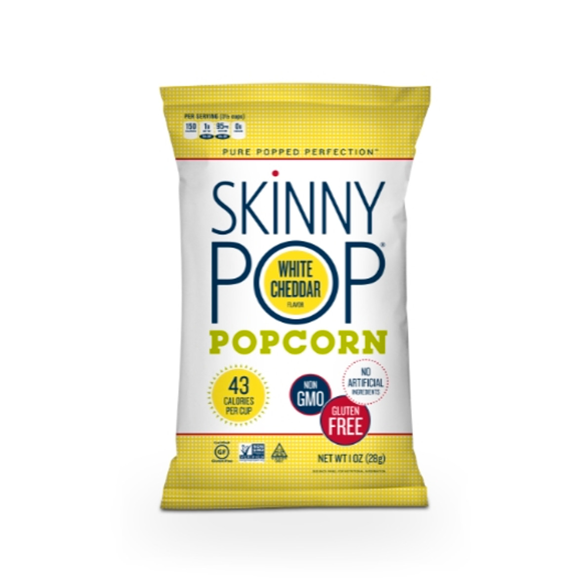 Skinnypop Popcorn Cheddar, 1 Ounce, 6 Per Case