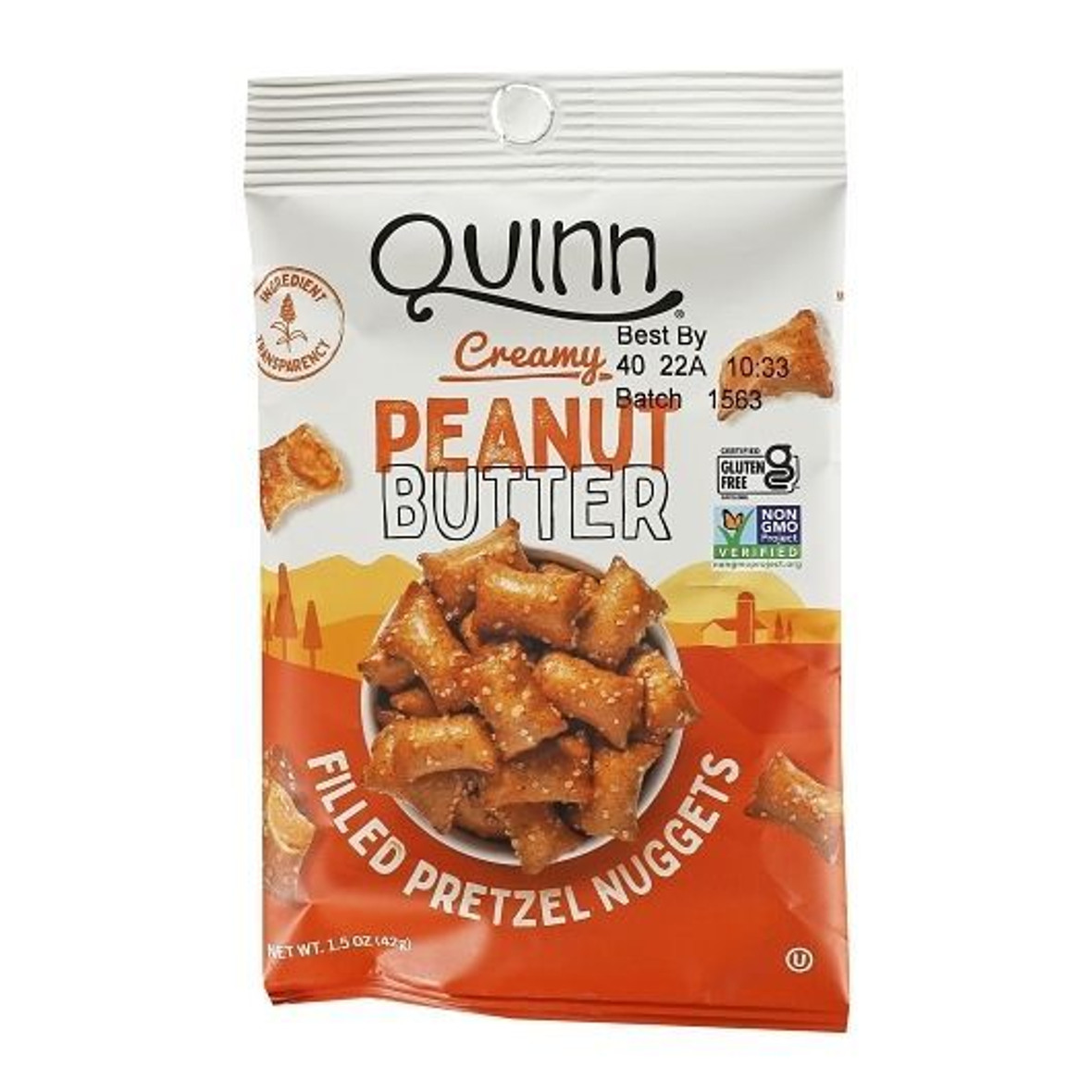 Quinn Foods Peanut Butter Filled Nuggets Case, 1.5 Ounce, 48 Per Case