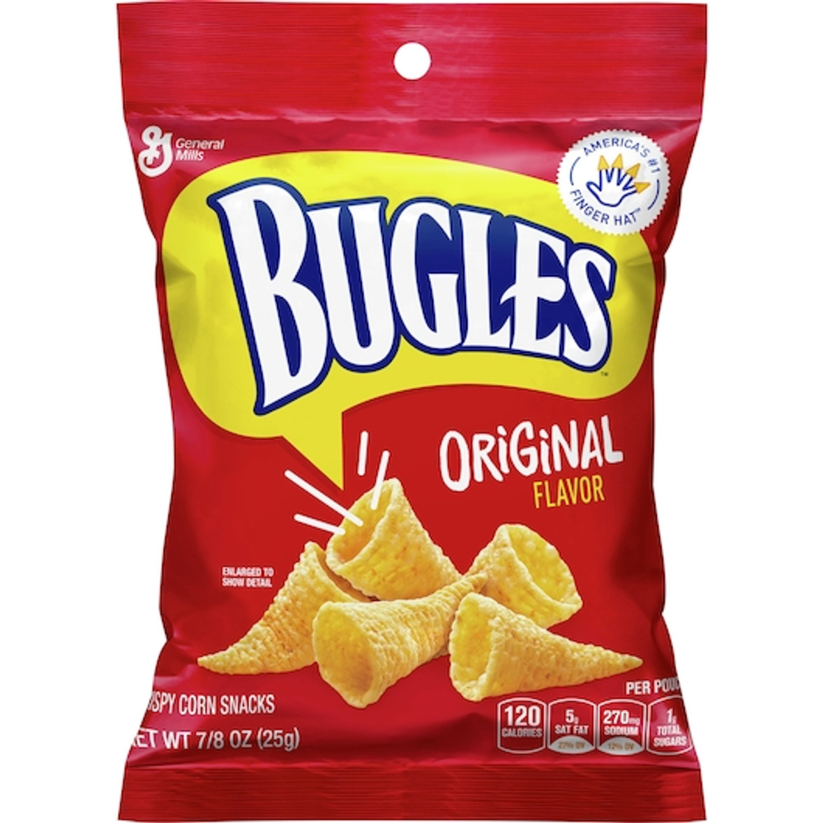 Bugles Original Flavor, 0.88 Ounces, 60 Per Case