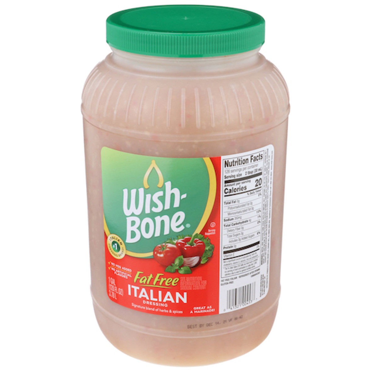 Wish-Bone Fat Free Italian Dressing Bulk, 128 Fluid Ounce, 4 Per Case