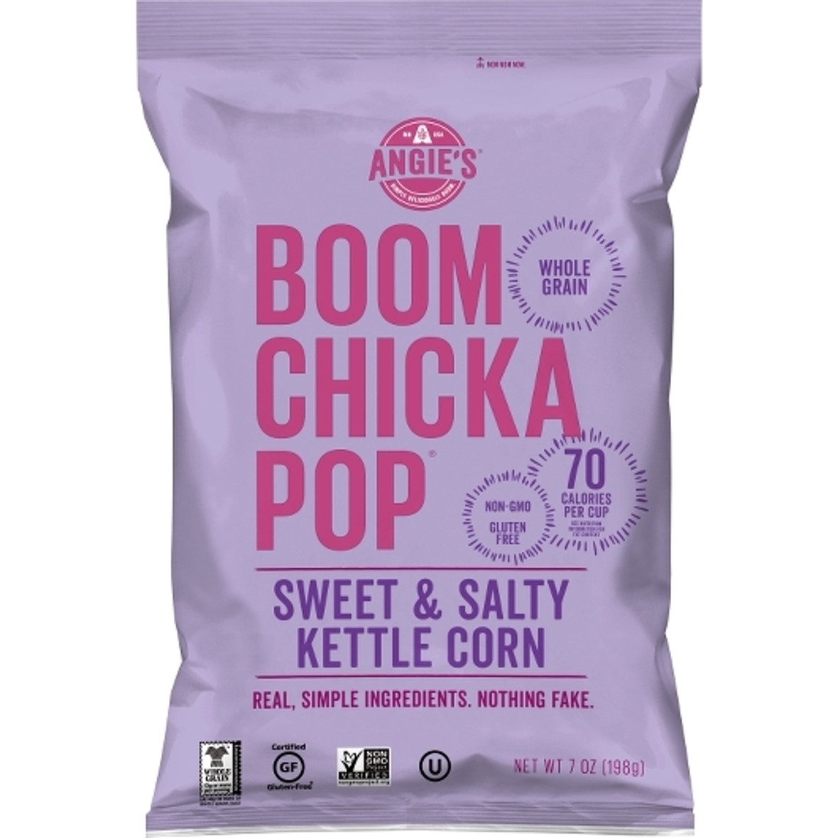 Angie s Boomchickapop Artisan Treats Sweet And Salty Kettle Corn, 7 Ounce, 12 Per Case