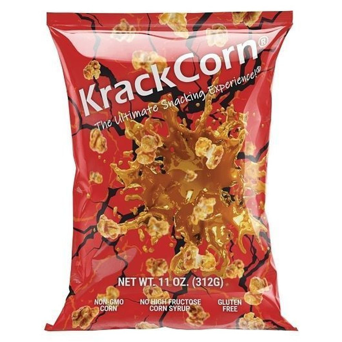 Krackcorn Caramel Flavored Popcorn Knock-Out Case, 11 Ounce, 12 Per Case