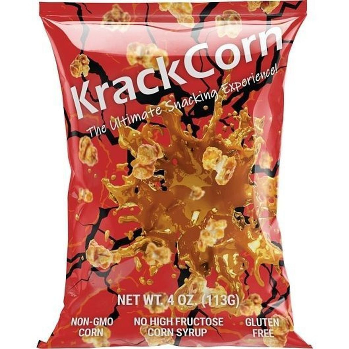 Krackcorn Caramel Flavored Popcorn, 4 Ounce, 6 Per Case