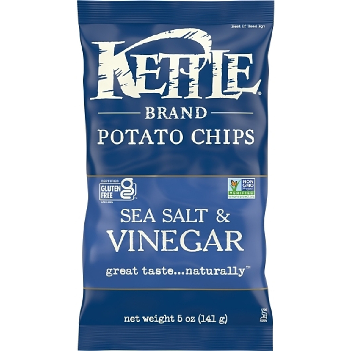 Kettle Foods Chips Sea Salt & Vinegar, 5 Ounces, 8 Per Case