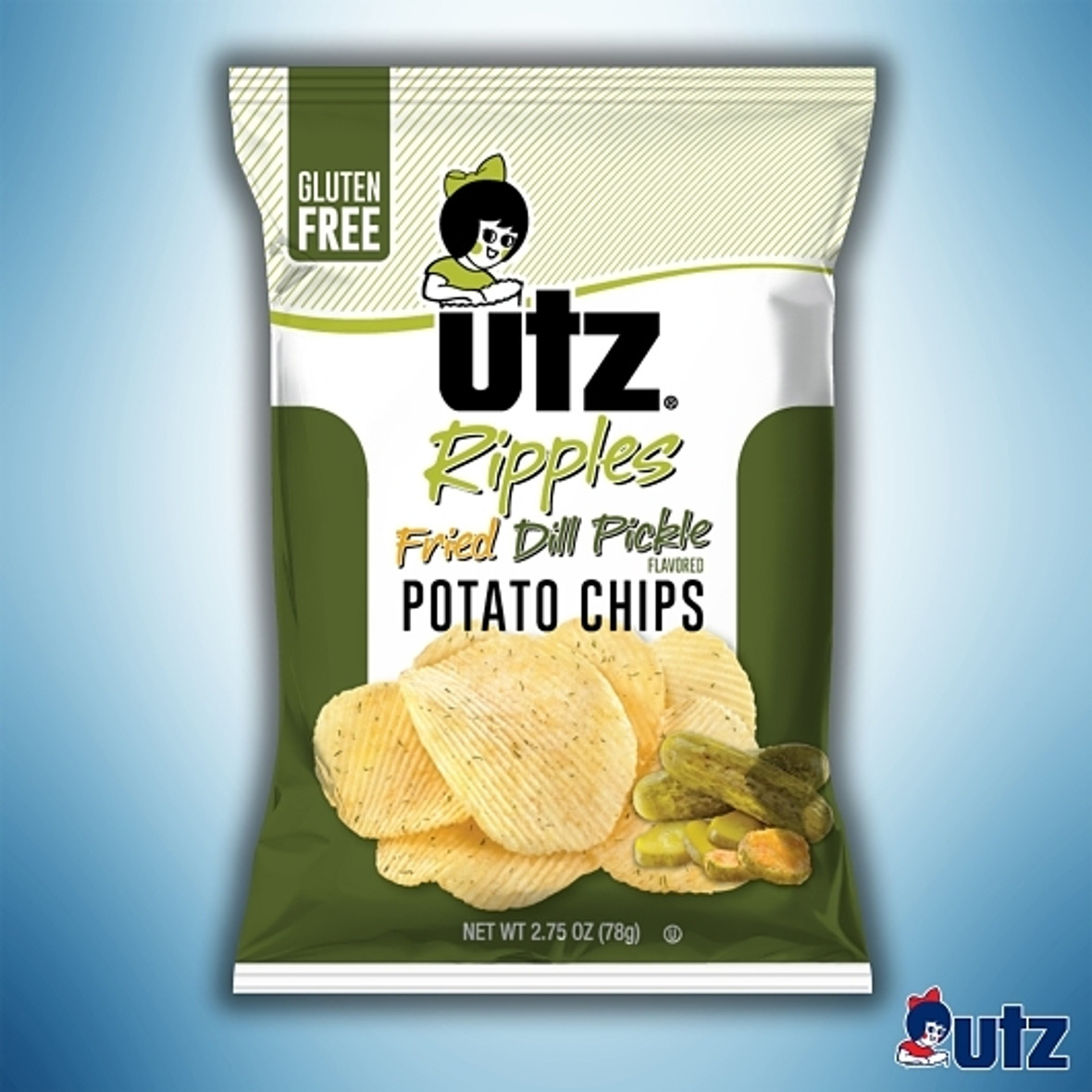 Utz Dill Pickle Chips, 2.75 Ounces, 14 Per Case