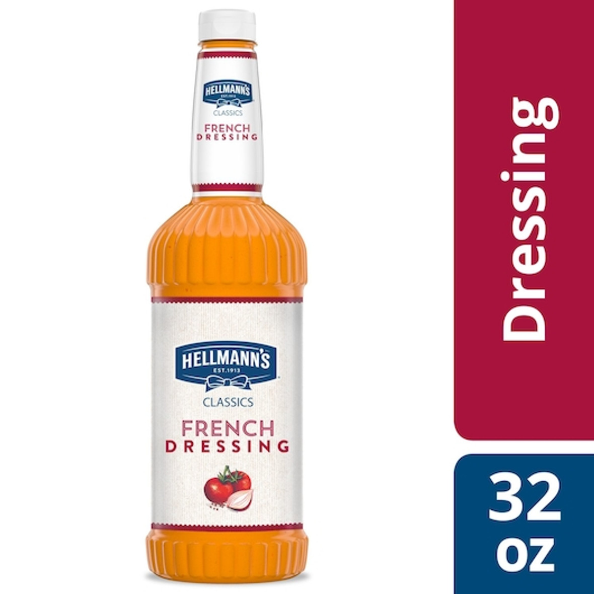 Hellmann s Classics French Salad Bar Dressing Bottle, 32 Fluid Ounce, 6 Per Case