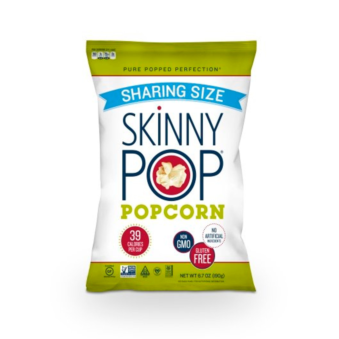 Skinnypop Popcorn Original Sharing Size, 6.7 Ounces, 6 Per Case