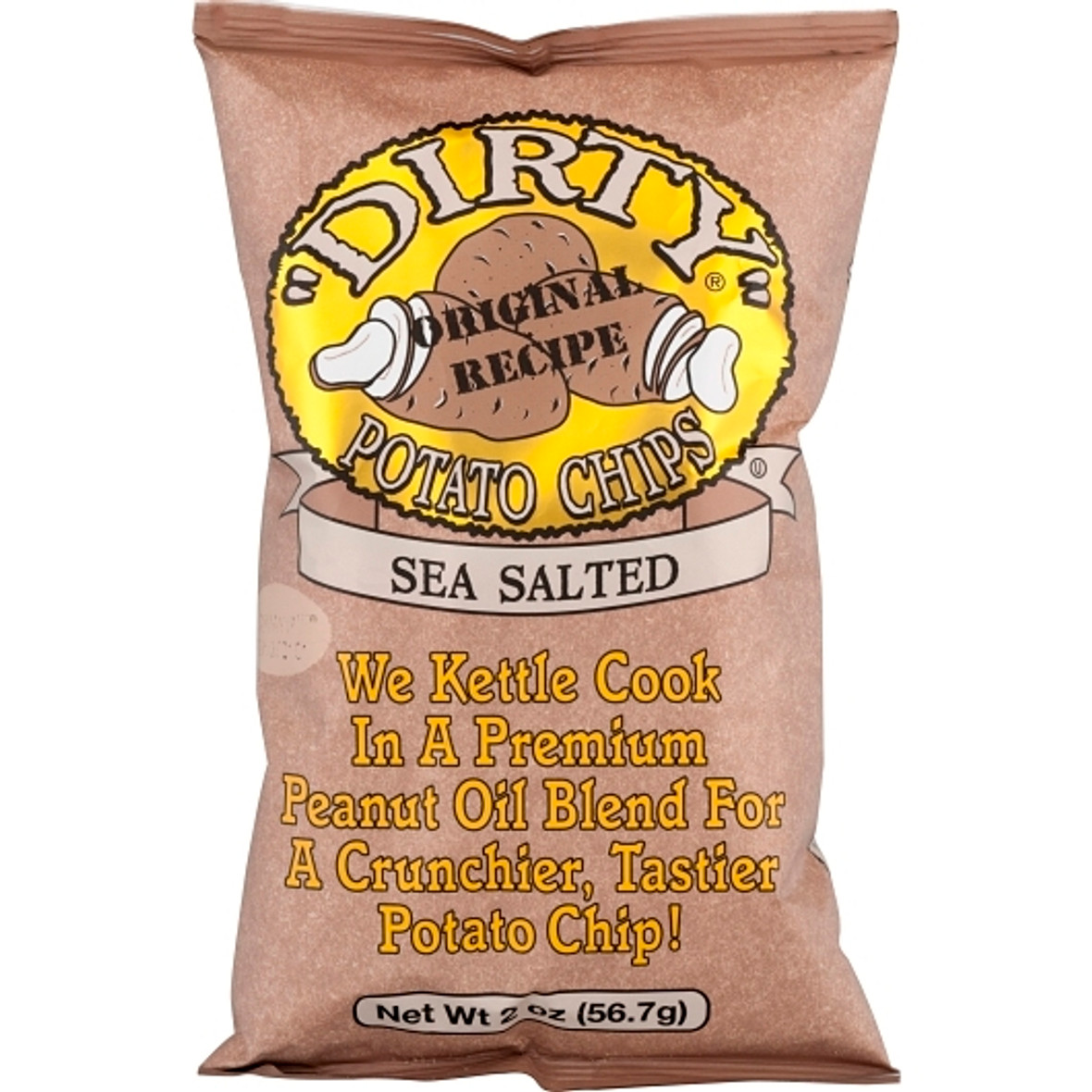 Dirty Potato Chips Sea Salt Potato Chips, 2 Ounce, 25 Per Case