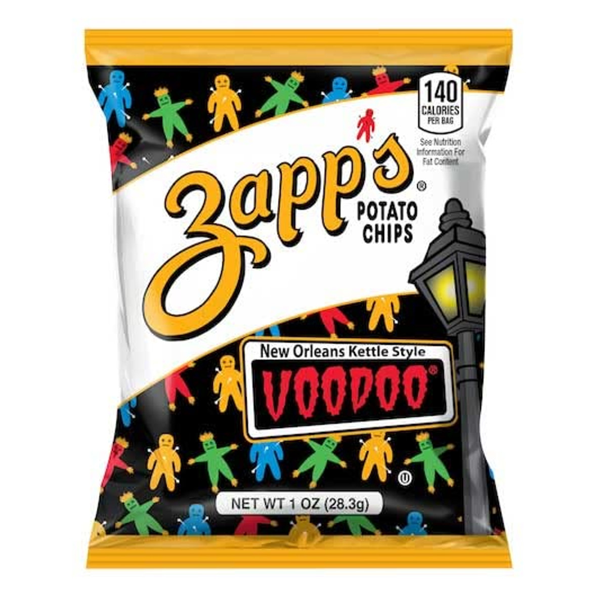 Zapps Voodoo New Orleans Kettle Style Potato Chips, 1 Ounce -- 60 per case