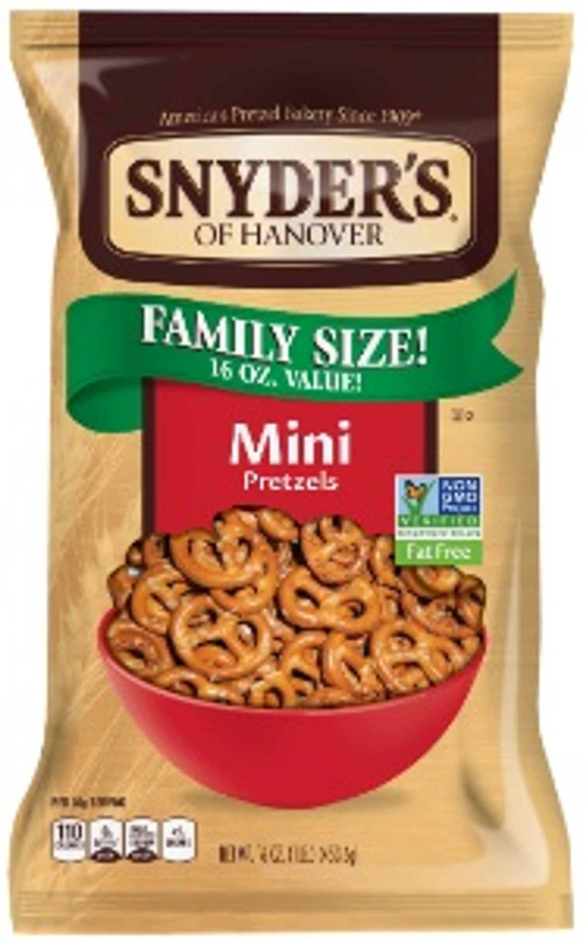 Snyder s Of Hanover Fat-Free Mini Pretzels, 6 Pound, 1 Per Case
