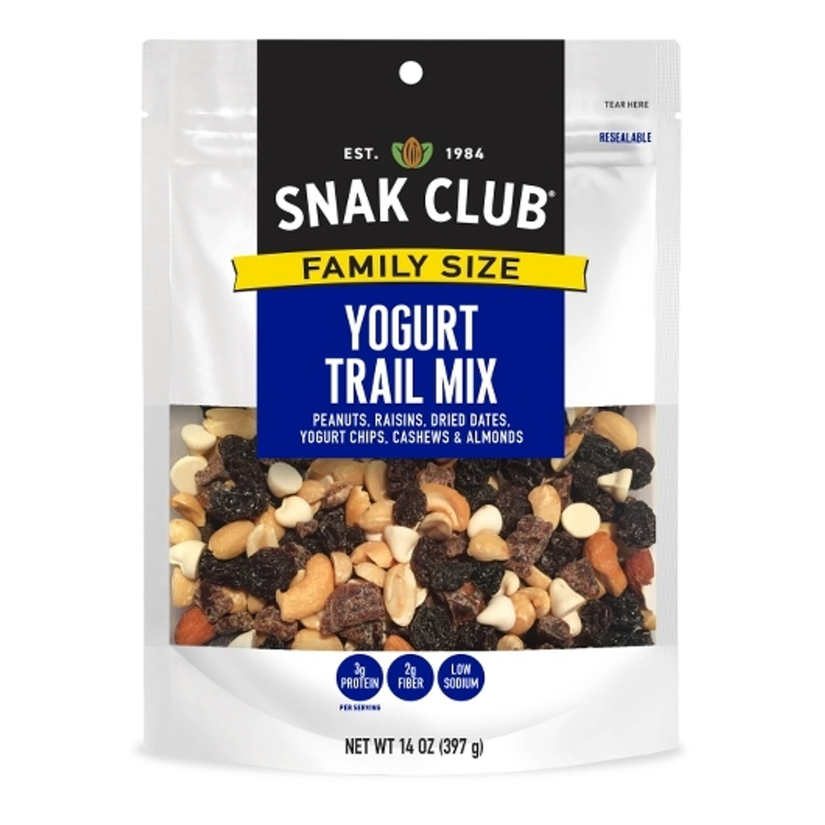 Snak Club Yogurt Nut Mix Family Size, 1 Each, 6 Per Case