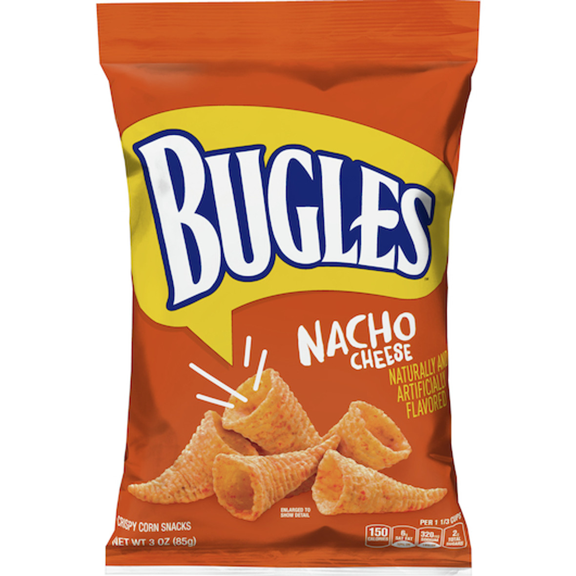 Bugles Nacho Cheese Flavor, 3 Ounces, 6 Per Case